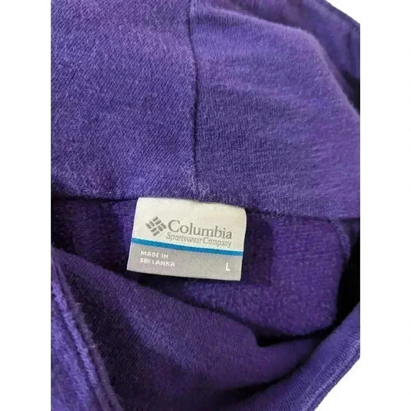 Columbia Clemson Purple Long Sleeve Cowl Neck Sweat Shirt Size Large - Picture 7 of 9